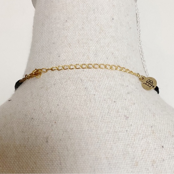 BRANDED Double Strand Necklace with Gold Tone Chain - Picture 7 of 14